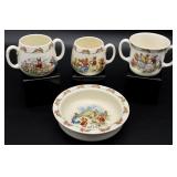 Royal Doulton 4pc Bunnykins Dinnerware