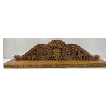 Carved Wood Wall Hanging Shelf