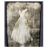 Large Canvas Artwork of Dress