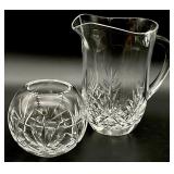 Crystal Pitcher & Vase
