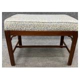 Mahogany Frame Chippendale Vanity Bench