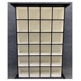 Black & White Hanging Divided Shelf