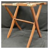 Mahogany Folding Luggage Rack