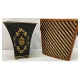 Pair of Decorative Waste Baskets