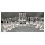 21pc Acopa Thumbprint Glasses