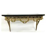 Small Chippendale Brass Base Shelf