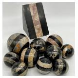 11pc Decorative Marble Accents