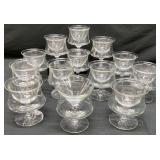 13 Glass Chilled Shrimp Cocktail Servers