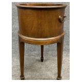 Mahogany Frame Copper Insert Planter