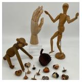 Assorted Wooden Figurines & Miniatures
