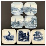 7pc Royal Copenhagen/B&G Mini Plates