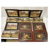 Pimpernel Fox Hunt & Floral Coasters / Placemats