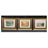 Three Small Framed Scenic Prints