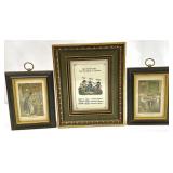 Three Small Victorian Theme Prints