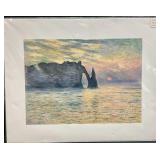 Monet "The Cliff" Unframed Print