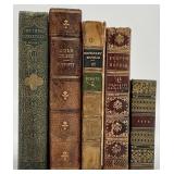 5pc Antique Hardcover Book Grouping