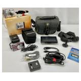 Pair of Digital Point & Shoot Cameras & Garmin GPS