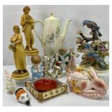 Group Lot of Misc Porcelain Figurines & Decor