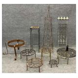 10pc Plant Stands/Garden Grouping