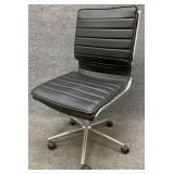 Modern Black & Chrome Office Chair