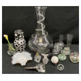 Lot of Assorted Glassware & Perfume Bottles