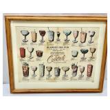 Blarney Inn Pub Cocktail Menu Framed Art