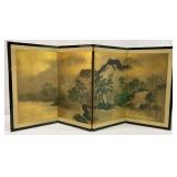 Asian Hand Painted Table Screen