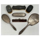 7pc Sterling Wrapped Mixed Vanity Set