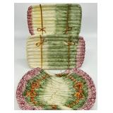 3pc Olfaire Portugal Asparagus Platters