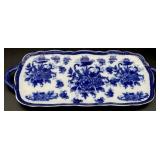Blue & White Porcelain Chinoiserie Tray