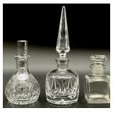 3pc Crystal Perfume Bottles