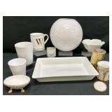 White Ceramic Decor Grouping