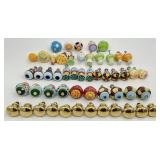 Group of Assorted Ceramic & Brass Drawer Pulls