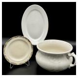 3pc Antique Porcelain