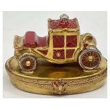 Faberge Limoges Royal Coach Trinket Box