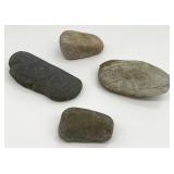 Four Native American Pestle Stones