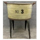 NO 3 Galvanized Tub on Stand