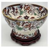 Amherst Japan Ironstone Footed Bowl on Stand