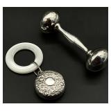 Pair of Sterling Silver Baby Rattles