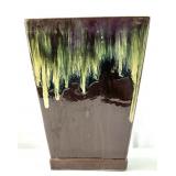 Brown Glazed Ceramic Planter