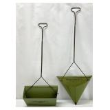 Pair Vtg Raleigh Furniture Co. Metal Dustpans