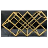 Modern Gold 9 Bottle Wine Holder