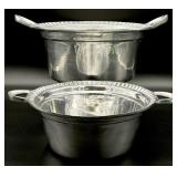 Pair of Metal Beverage Buckets with Handles