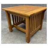 Oak Mission Style End Table