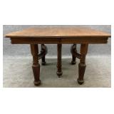 Square Antique Oak Dining Table