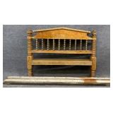 Antique Twin Spool Carved Bed