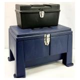 2pc Toolbox and Stepstool with Storage