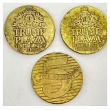 Three Trump Plaza NJ $5 Slot Machine Coins