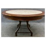 48in Round Stone Insert Dining Table