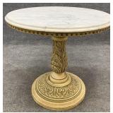 Round Marble Top Italian Pedestal Table